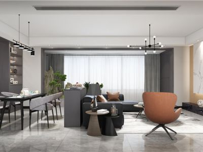 龙湖听蓝湾128㎡现代简约