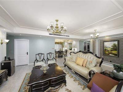 戛纳湾.金棕榈164㎡新古典美式混搭