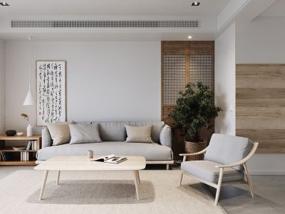 光明金座日式风格89平米二居室装修案例