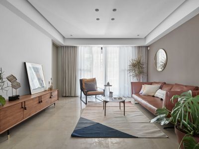 华业玫瑰东筑简约休闲148平米三室两厅装修案例