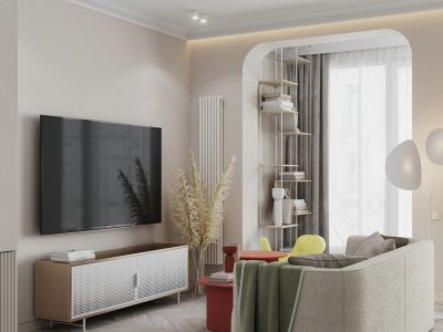 首开国风美唐现代清新风格90平米二居室装修案例