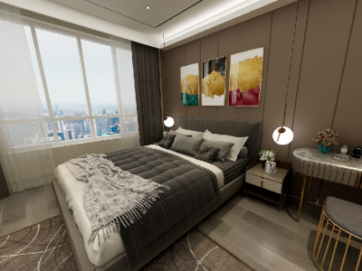 锦东庭园150㎡四居室现代北欧装修案例