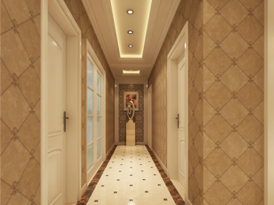 天鹅湖北苑112㎡三居室欧式风格装修案例