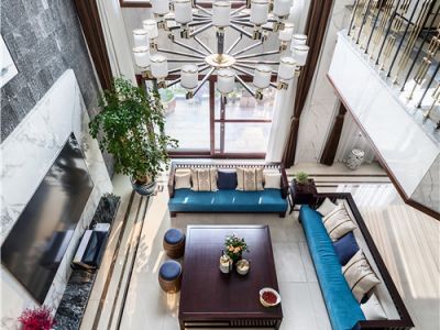 天景28阙独栋别墅700平新中式风格装修案例