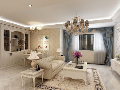 融创春风十里143平三居室欧式风格装修案例
