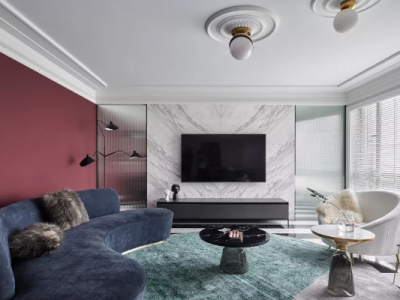 时代风华150四居室混搭风格装修案例