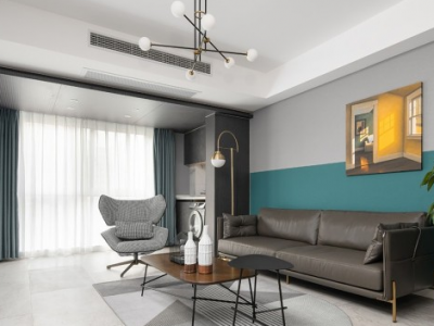 奥园棠玥府80平二居室现代简约风格装修案例