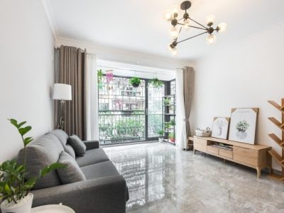 同森锦逸90平二居室现代简约风格装修案例