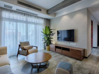 恒大锦城130平三居室现代简约风格装修案例