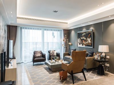 旭辉江山和鸣时尚现代143平米四室两厅装修案例