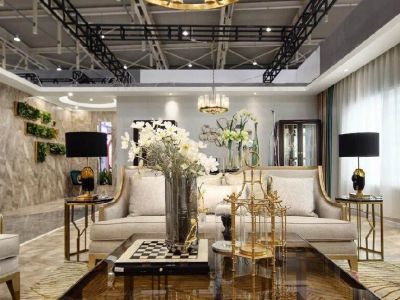 嘉裕第六洲125平三居室欧式豪华风格装修案例