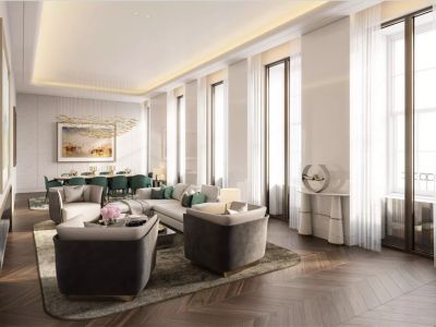 香木林望江兰庭200平别墅现代轻奢风格装修案例