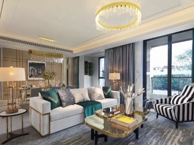 上行东方90平米二居现代风格装修案例