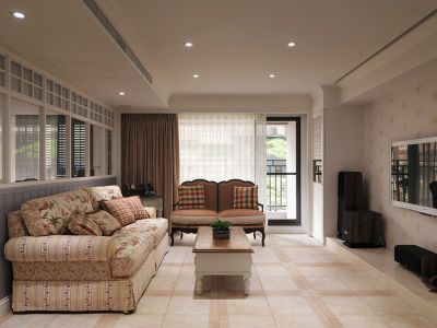 花样年华郡100平米三居室田园风装修案例