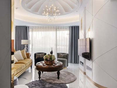 新城朗隽大都会174平米四居室装修案例