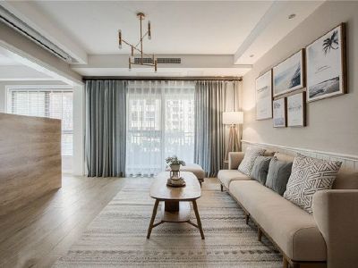 星河名都简约风格106平米三居室装修案例