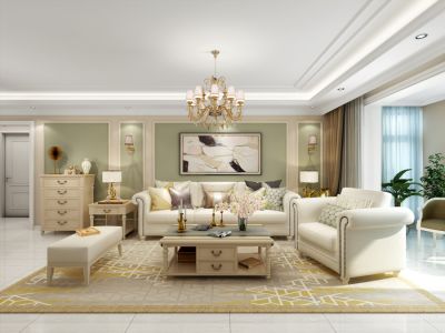 两江春城128平米现代风四居室装修案例