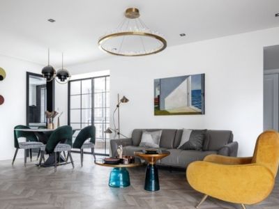 江山雲出现代风格128平米三居室装修设计图片欣赏