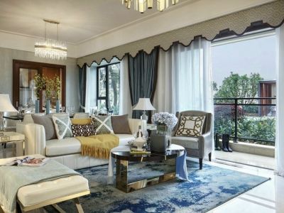 四海逸家128㎡四居室现代简约装修案例