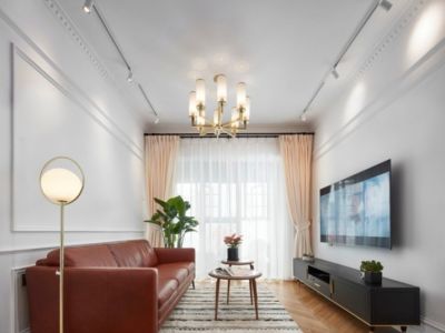 金科联发東悦府北欧风格89平米二居室装修效果图案例