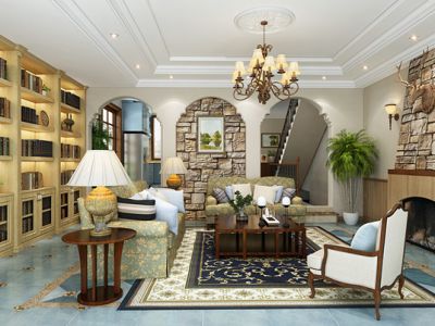 雅居乐十里花巷133㎡四居室混搭风格装修案例