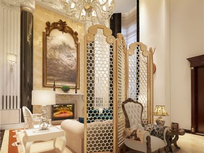 远大林语城180㎡四居室简欧风格装修案例