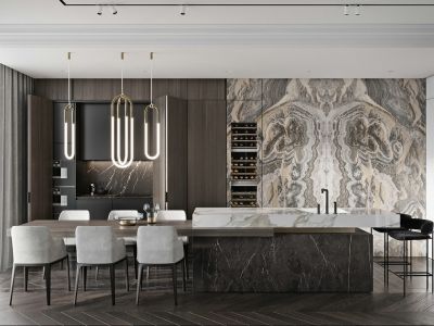 白鹭锦园现代三居140平米装修案例