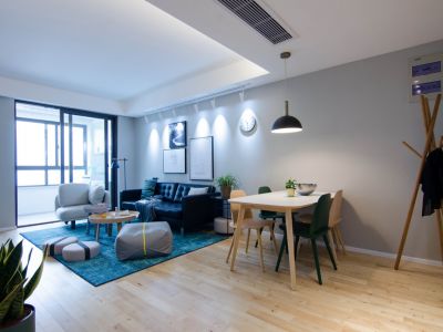 恒大御景北欧风格110平米三室两厅装修案例