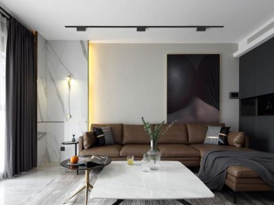 碧桂园渝南首府110平米现代简约三居室装修案例