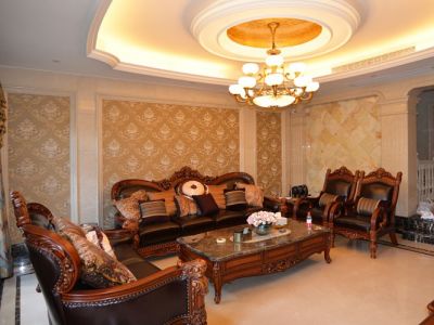 亚特兰蒂斯安菲娅岛欧式340平米别墅豪宅装修案例