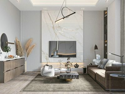 协信公馆120平米现代轻奢风三居室装修案例