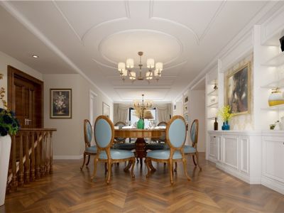 德商锦江天玺欧式豪华350平米别墅装修案例