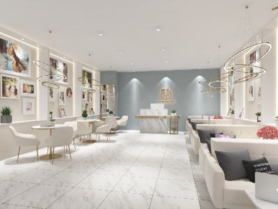 120㎡现代简约婚纱店装修案例