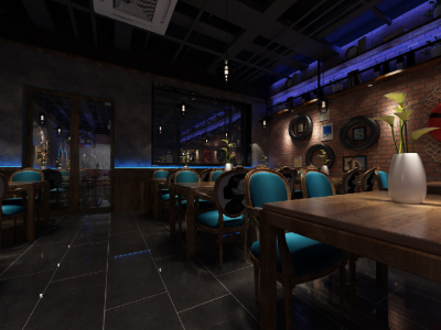 160㎡现代韩国料理装修案例