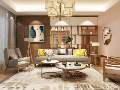 美洲花园棕榈湾北欧风格130平米三居室装修案例