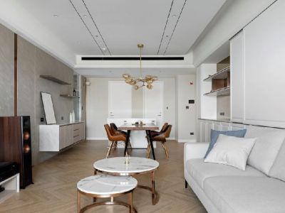 中建湖山印象114平米北欧风格装修案例