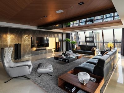 久桓中央美地123平米现代风格装修案例