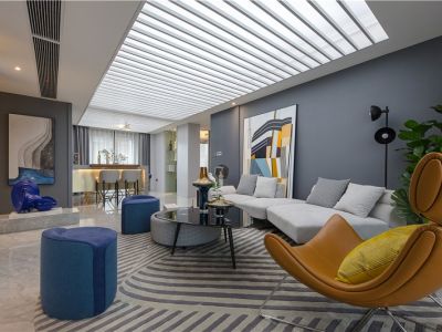 中骏璟颂134平米现代三居室装修案例