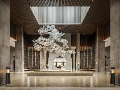 6000平中式现代风格酒店装修案例