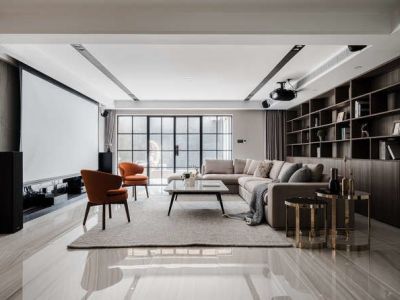 融创长滩壹号103㎡三居室现代风格装修案例