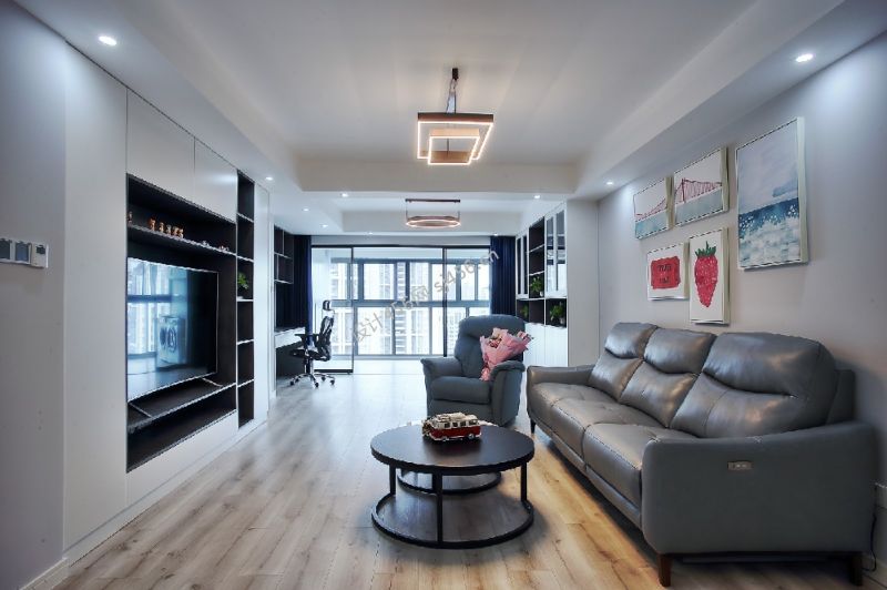 143平四居室现代简约风格装修案例效果图