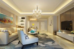 [重庆焱婕装饰]196平简约风格装修案例 90后淡雅小清新家居