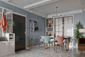 [重庆焱婕装饰]客餐厅连着一体合理的分割设计很重要