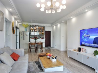 蓝山美树95平二居室北欧极简风格装修案例