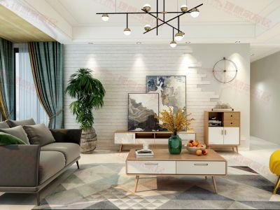 君河湾观邸133㎡北欧风格