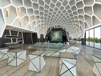 成都售楼部现代风格1000平米装修案例