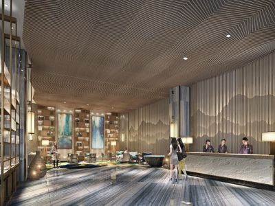 成都酒店时尚现代风格4000平米装修案例