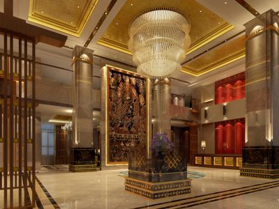 商务酒店3000平米现代风格装修案例