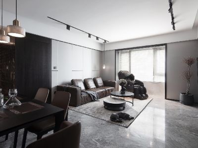 水乡人家135平三居室现代简约风格装修案例