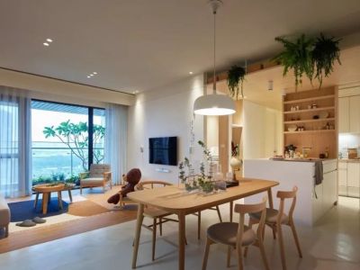 九龙仓御园174平米简约原木风格四居室装修案例